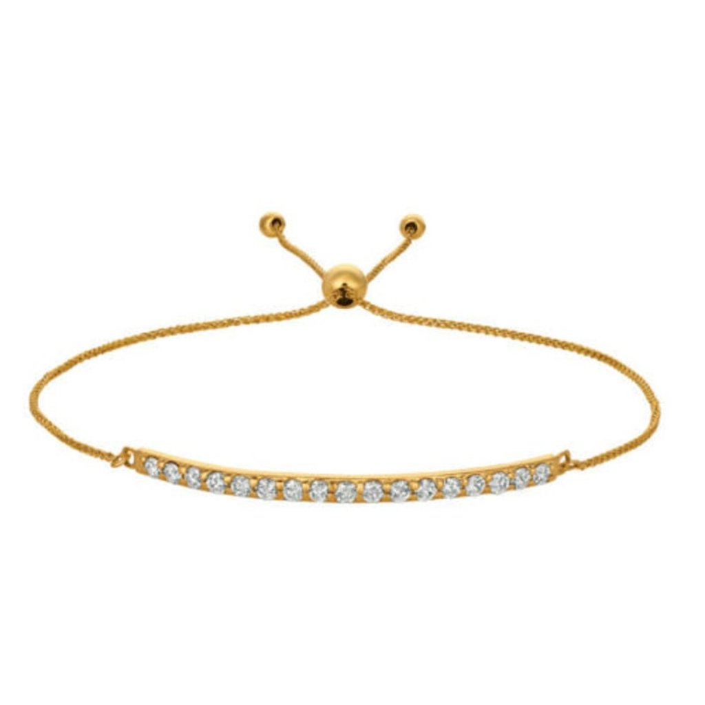 075 Carat Natural Diamond Bolo Bar Bracelet 1275$